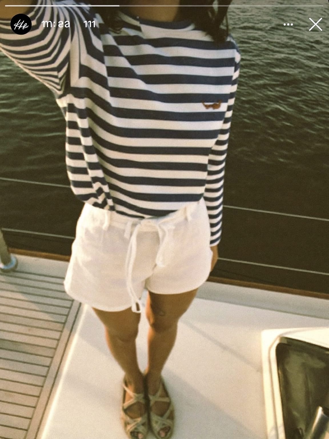 Look 21: The Yacht — old money beach outfit