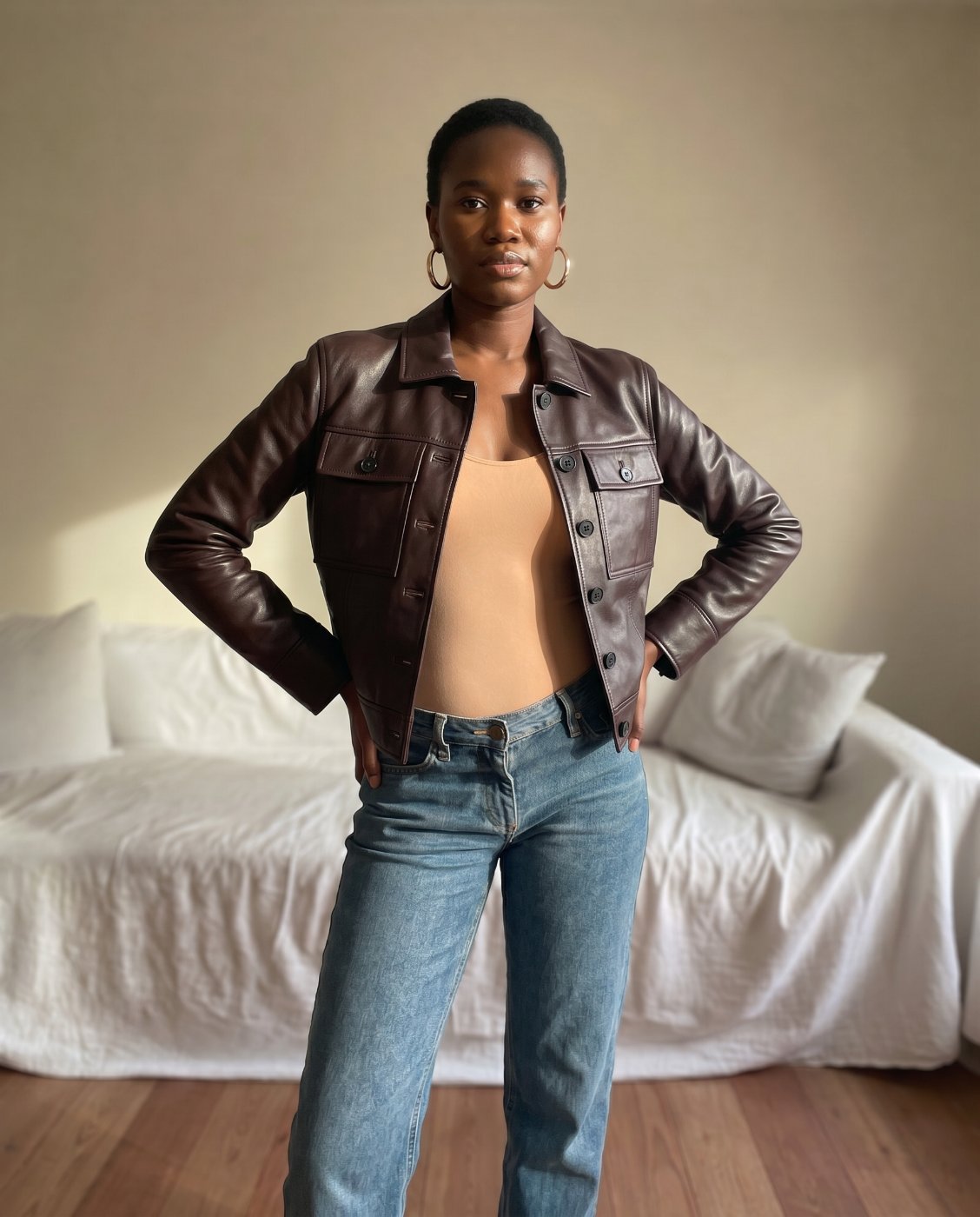 Nordstrom Chaqueta Saint Leather Jacket (Women) | Nordstrom