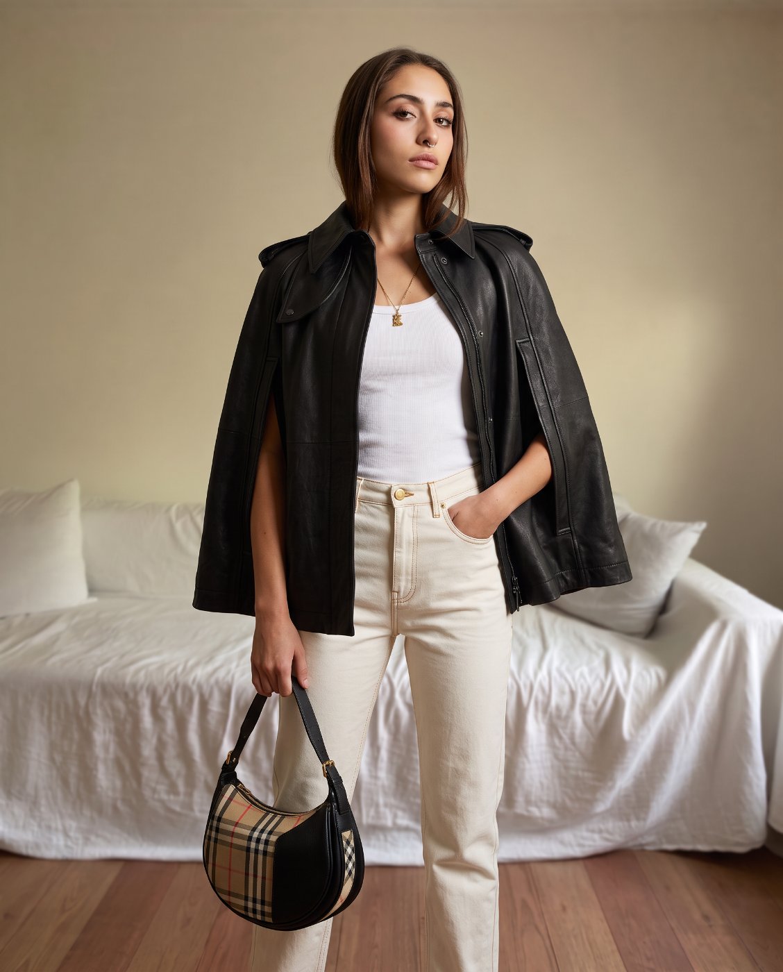 Nordstrom Leather Cape (Women) | Nordstrom