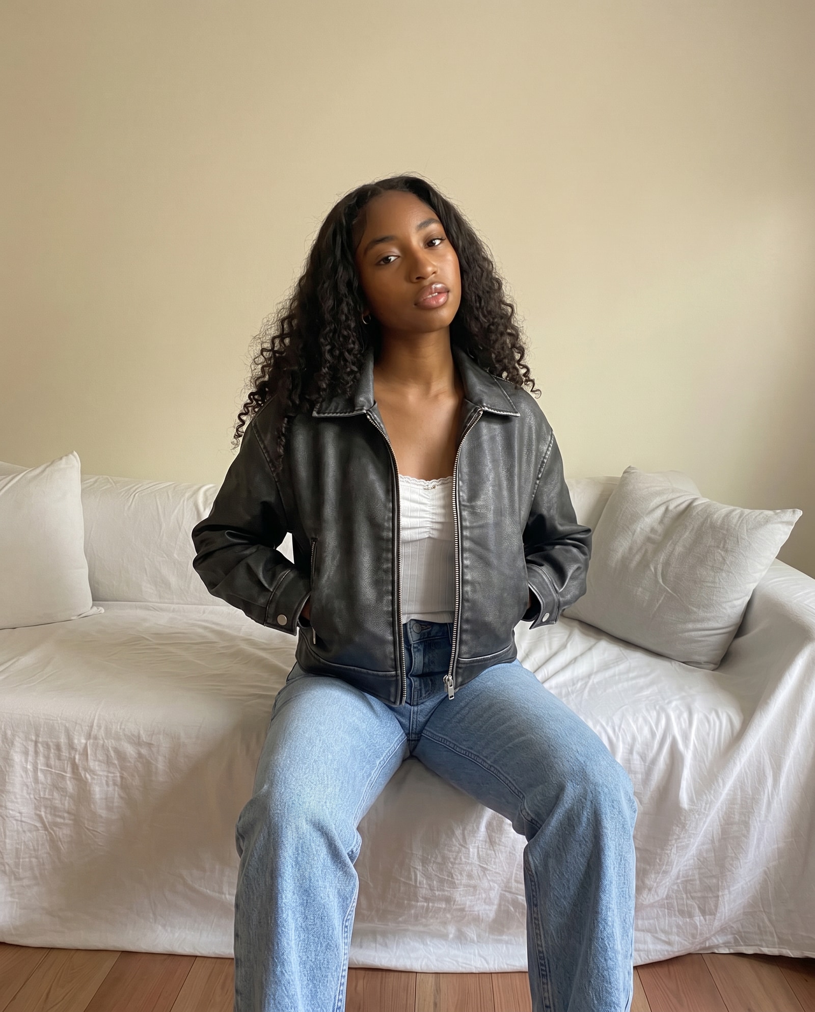 Nordstrom Washed Faux Leather Jacket (Women) | Nordstrom